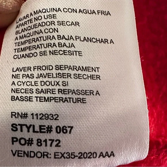 ❤️ Heart Print Sweatshirt Women's XL Red White Maximalist Dopamine Love‎ - Picture 15 of 16